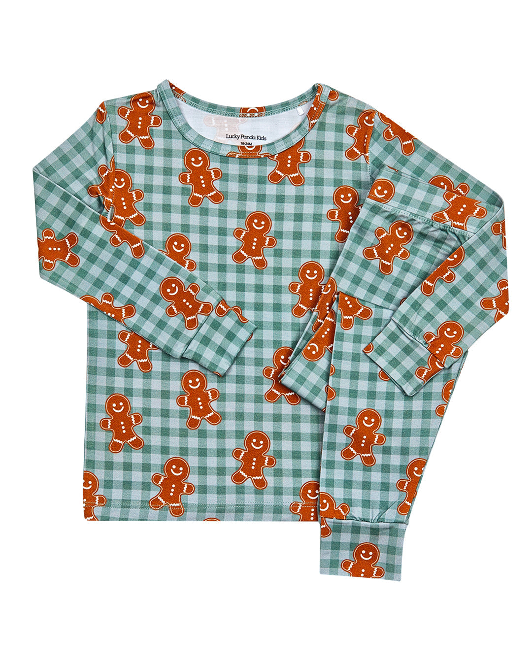 Bamboo Two Piece Set | Gingerbread Gingham