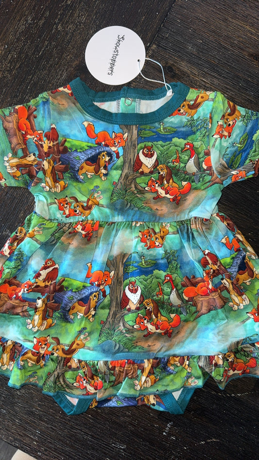 Bamboo Twirl dress
