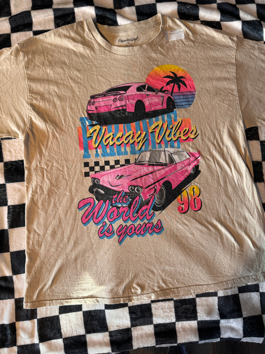 XL Car Thrifted tees CLICK ME