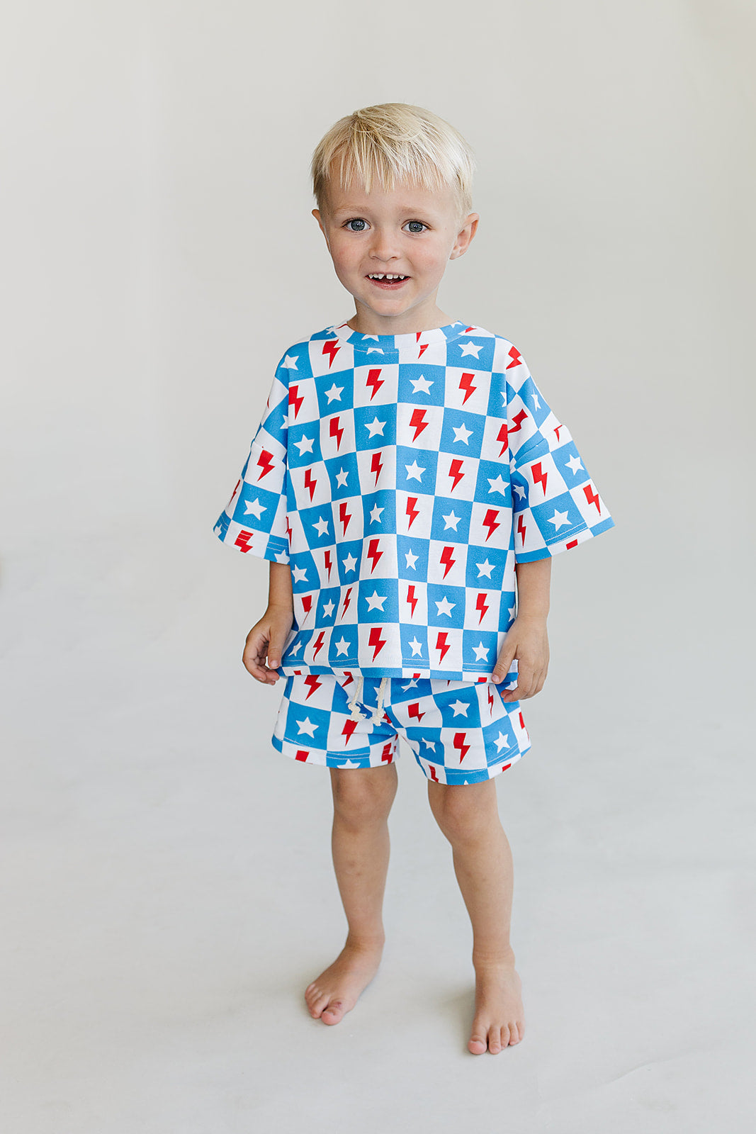 Shorts Set | Checks & Stars
