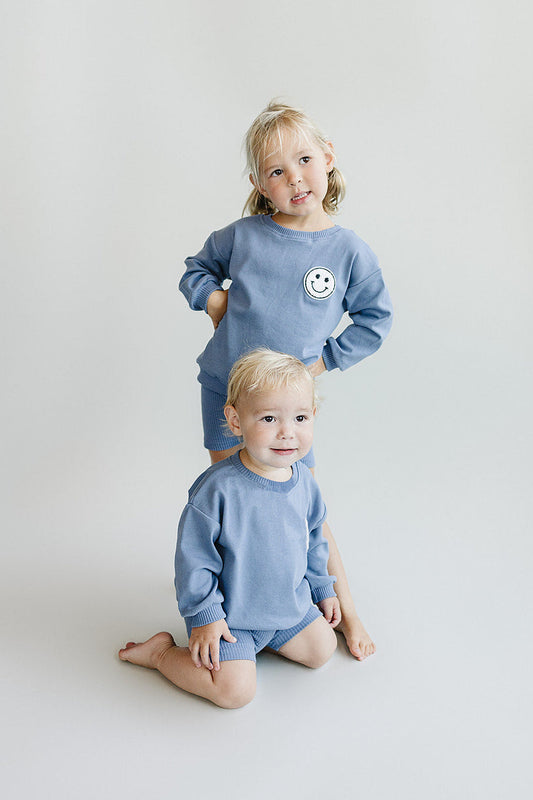 Biker Shorts Set | Blue