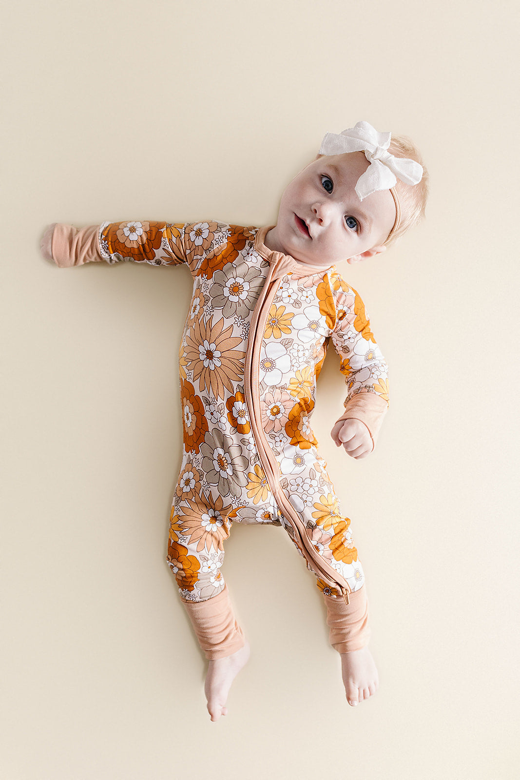 Bamboo Zip Romper | Petal Pop