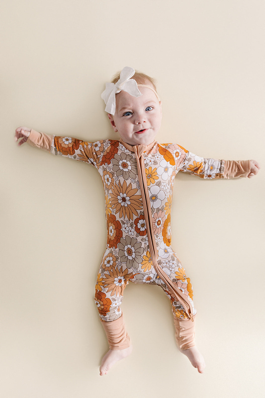 Bamboo Zip Romper | Petal Pop