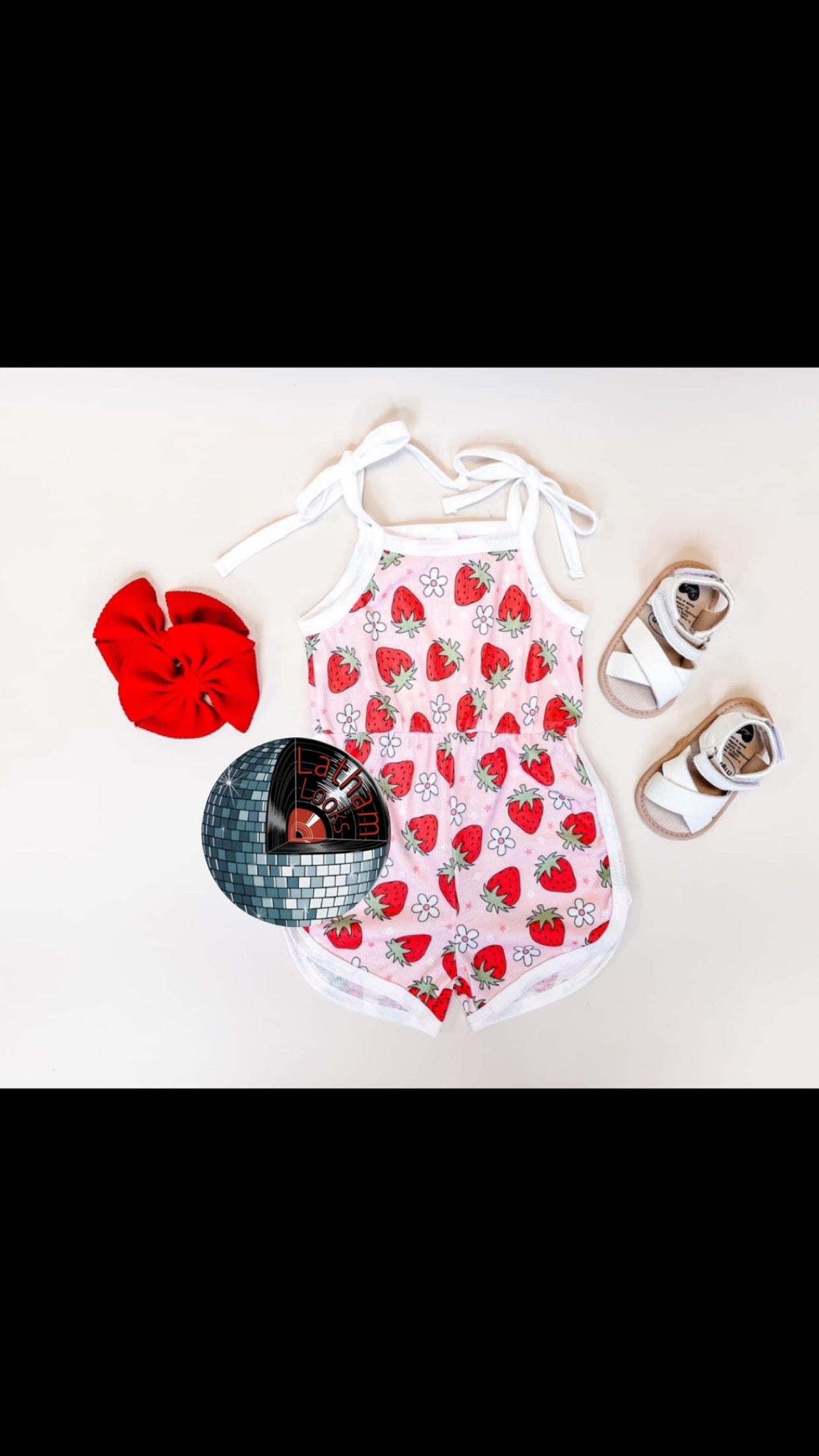 strawberry romper