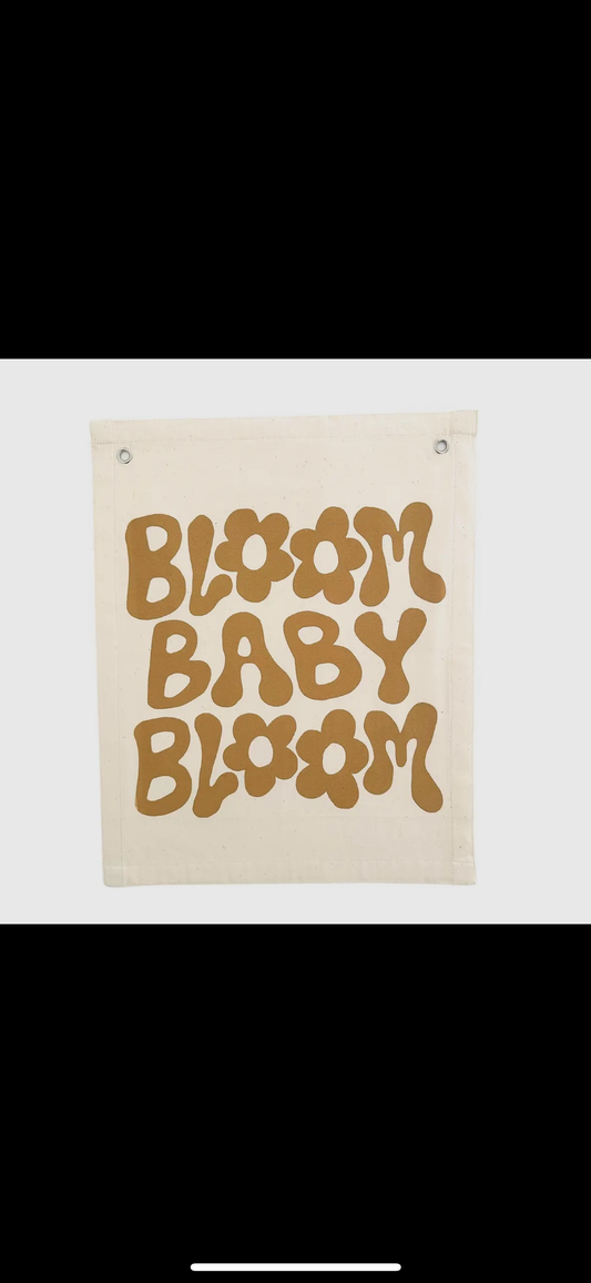 BLOOM BABY Canvas Banner