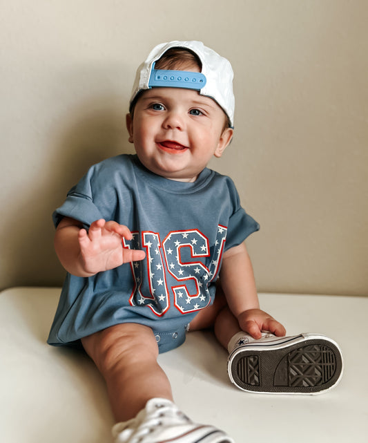USA Stars T-Shirt Romper