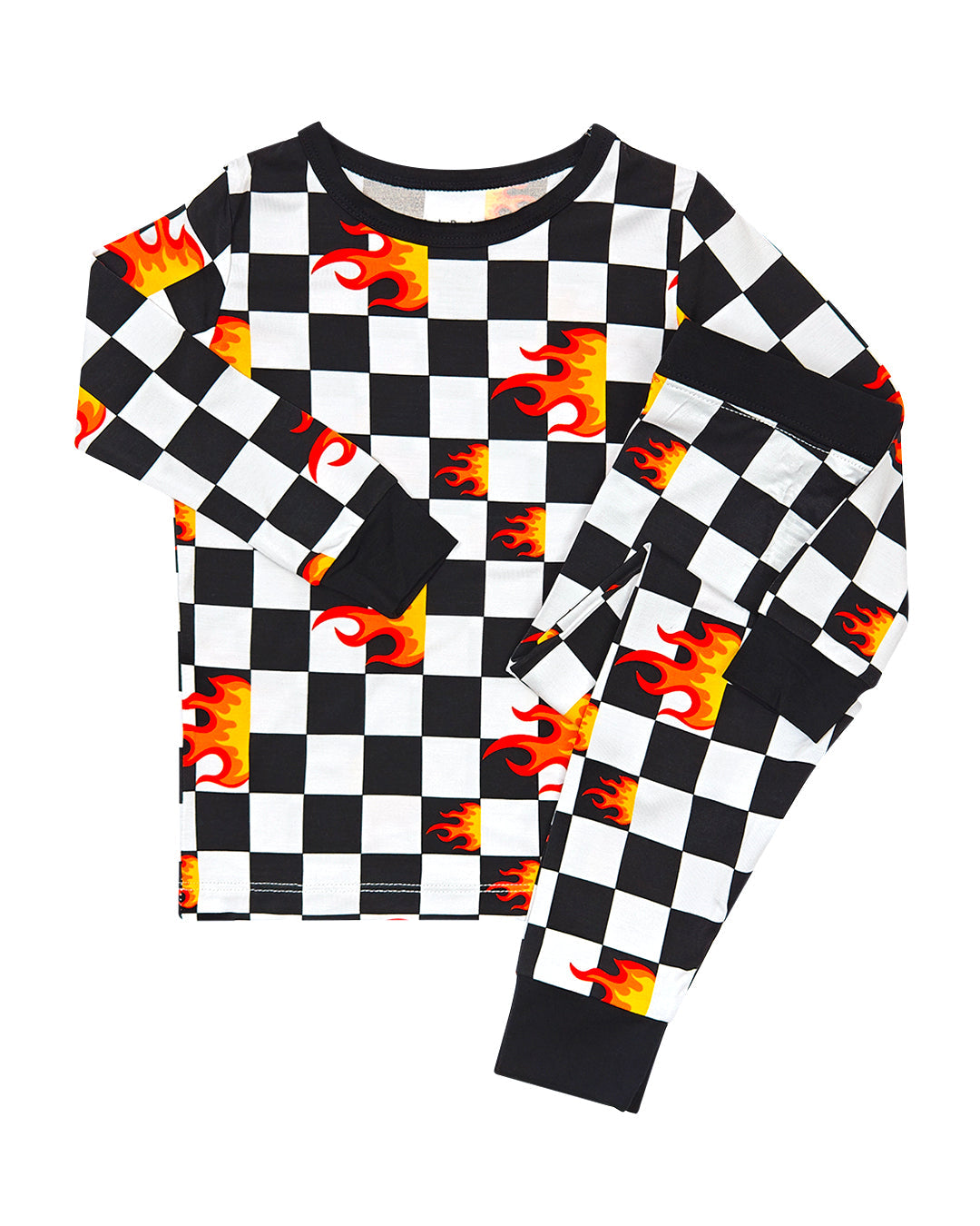 Bamboo Two Piece Set | Checker Blaze