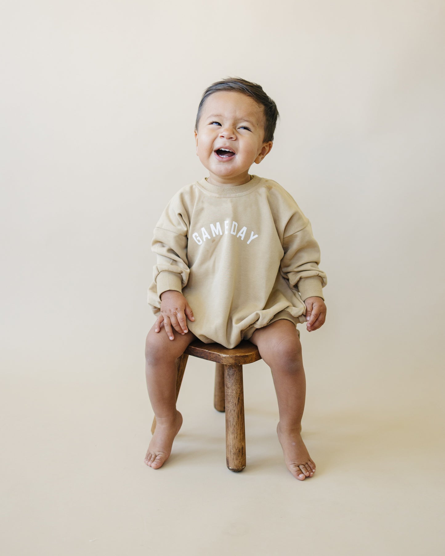 Gameday Sweatshirt Bubble Romper