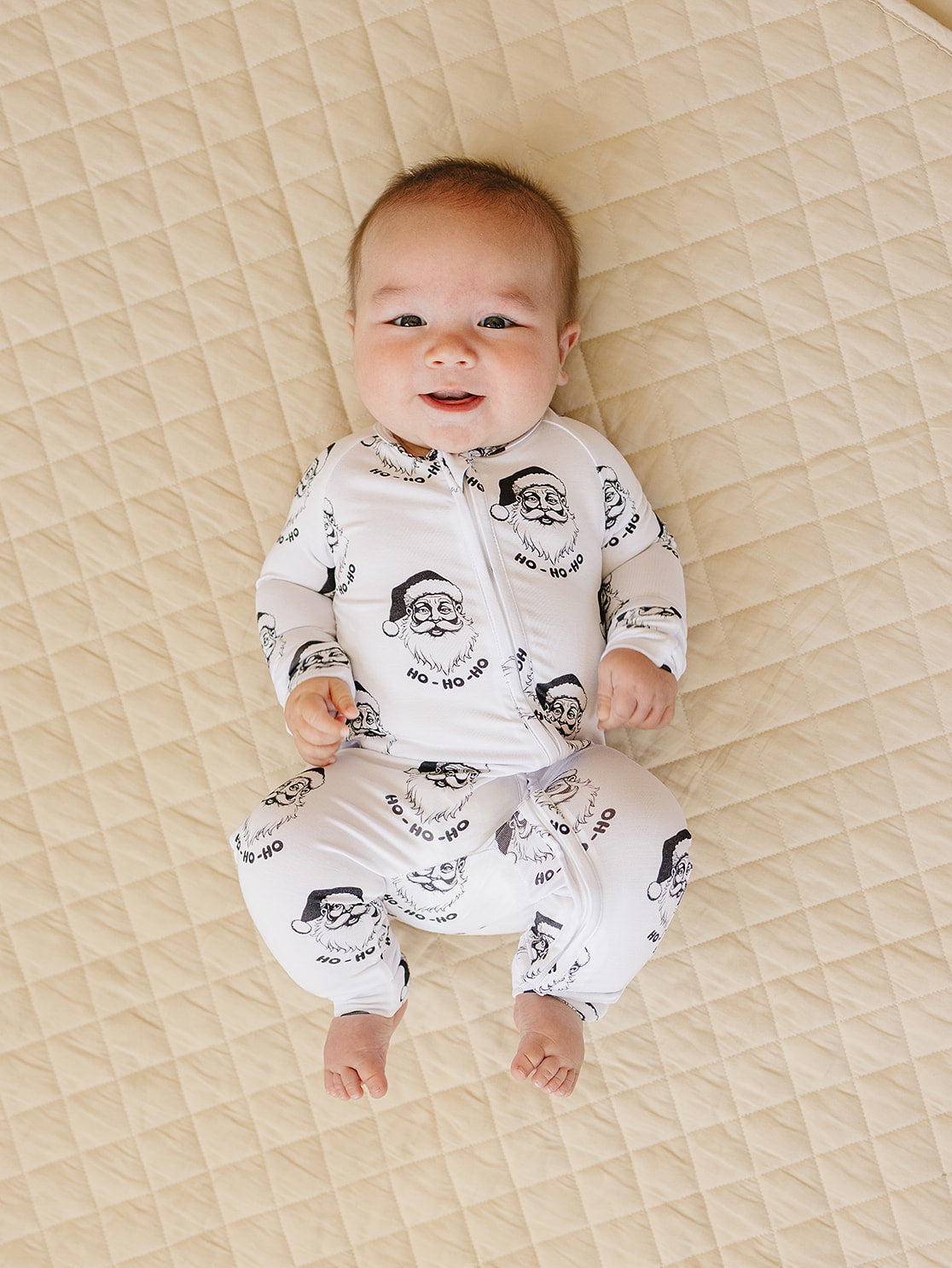 Bamboo Zip Romper | Cool Santa