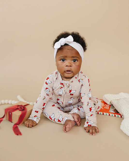 Bamboo Zip Romper | Merry Goose