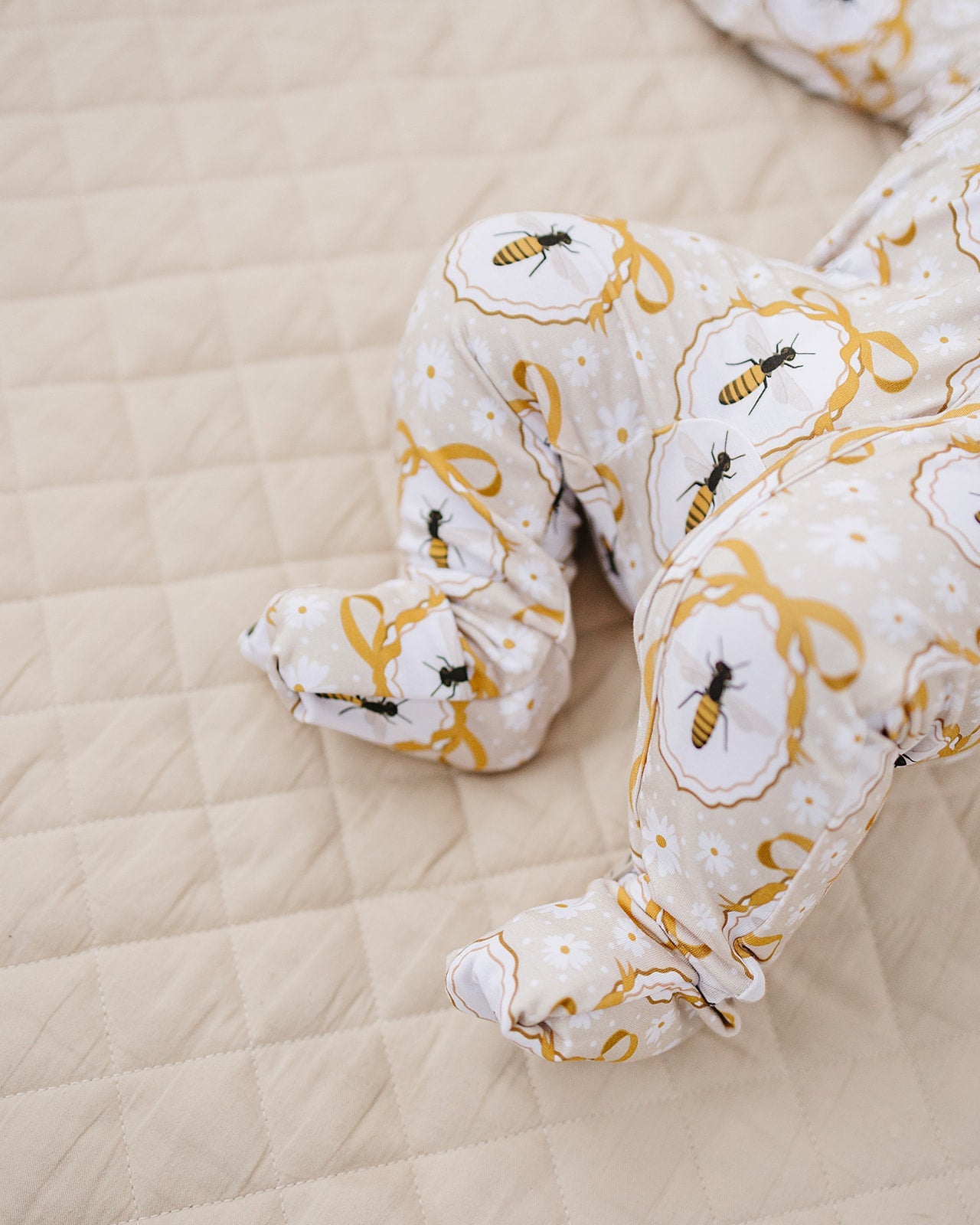 Bamboo Zip Romper | Honey Bee